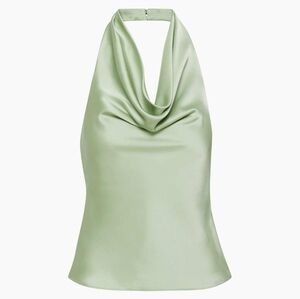 Sleek Green Halter Top